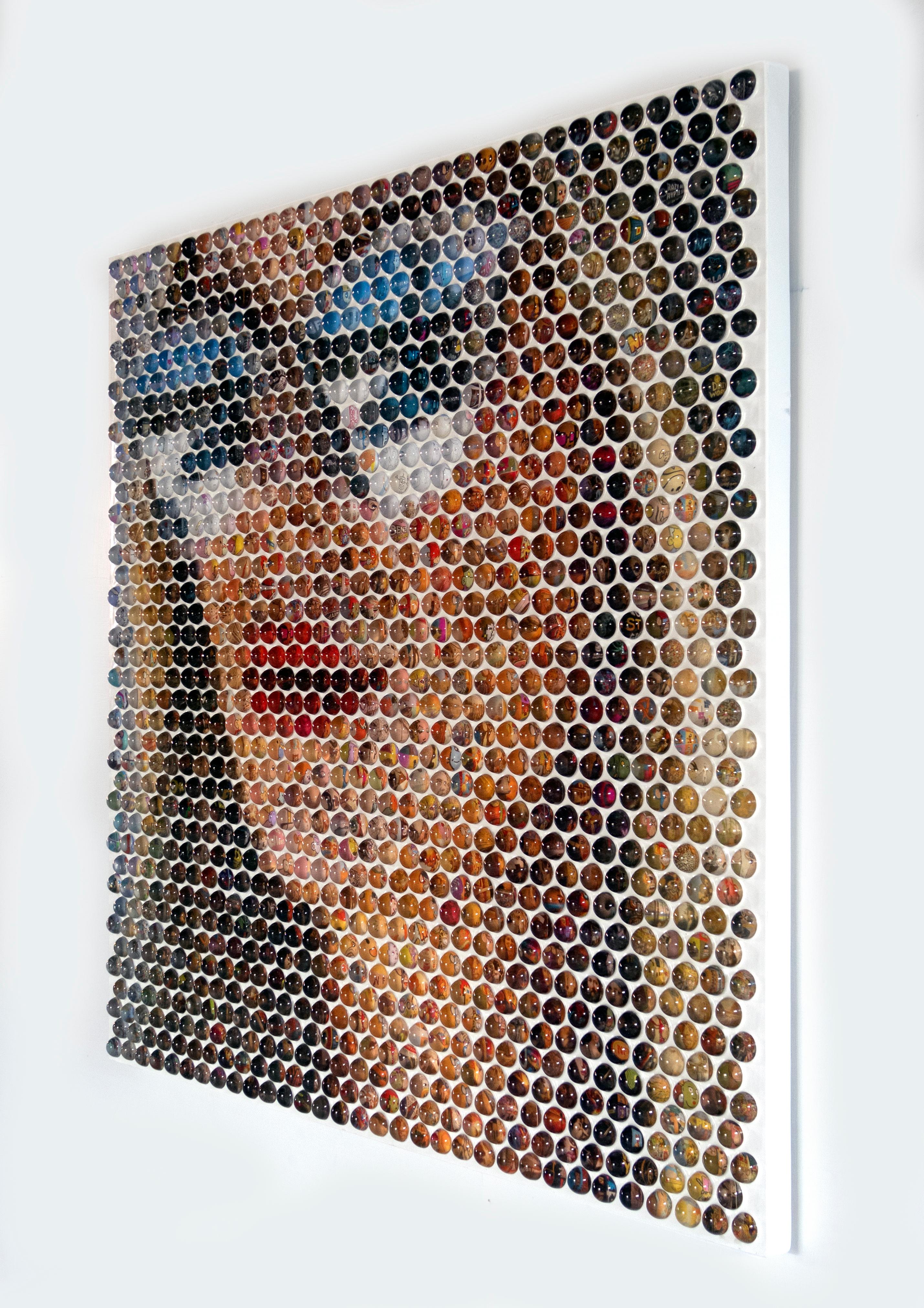 Œuvre d'art de portrait en résine de style minimaliste et côtier de Nemo Jantzen en vente 5