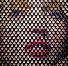 Film Noir - 21st Century, Contemporary, Portrait, Mixed Media, Resin Domes
