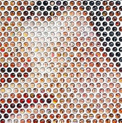 Keep Rocking II - 21st Century, Contemporary, Portrait, Mixed Media, Resin Domes