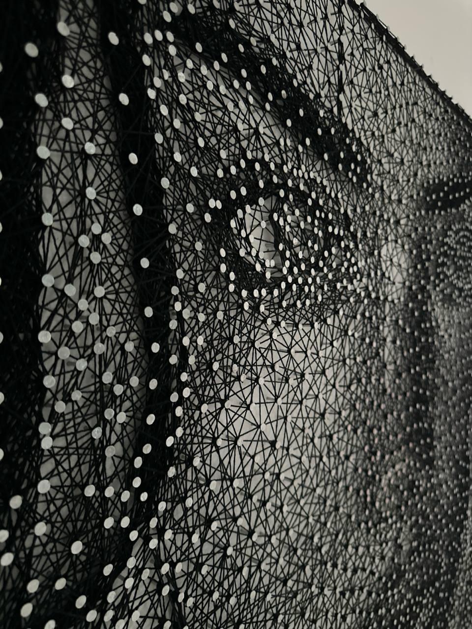 Winter- Contemporary Moody B&W String Portrait by Nemo Jantzen For Sale 12