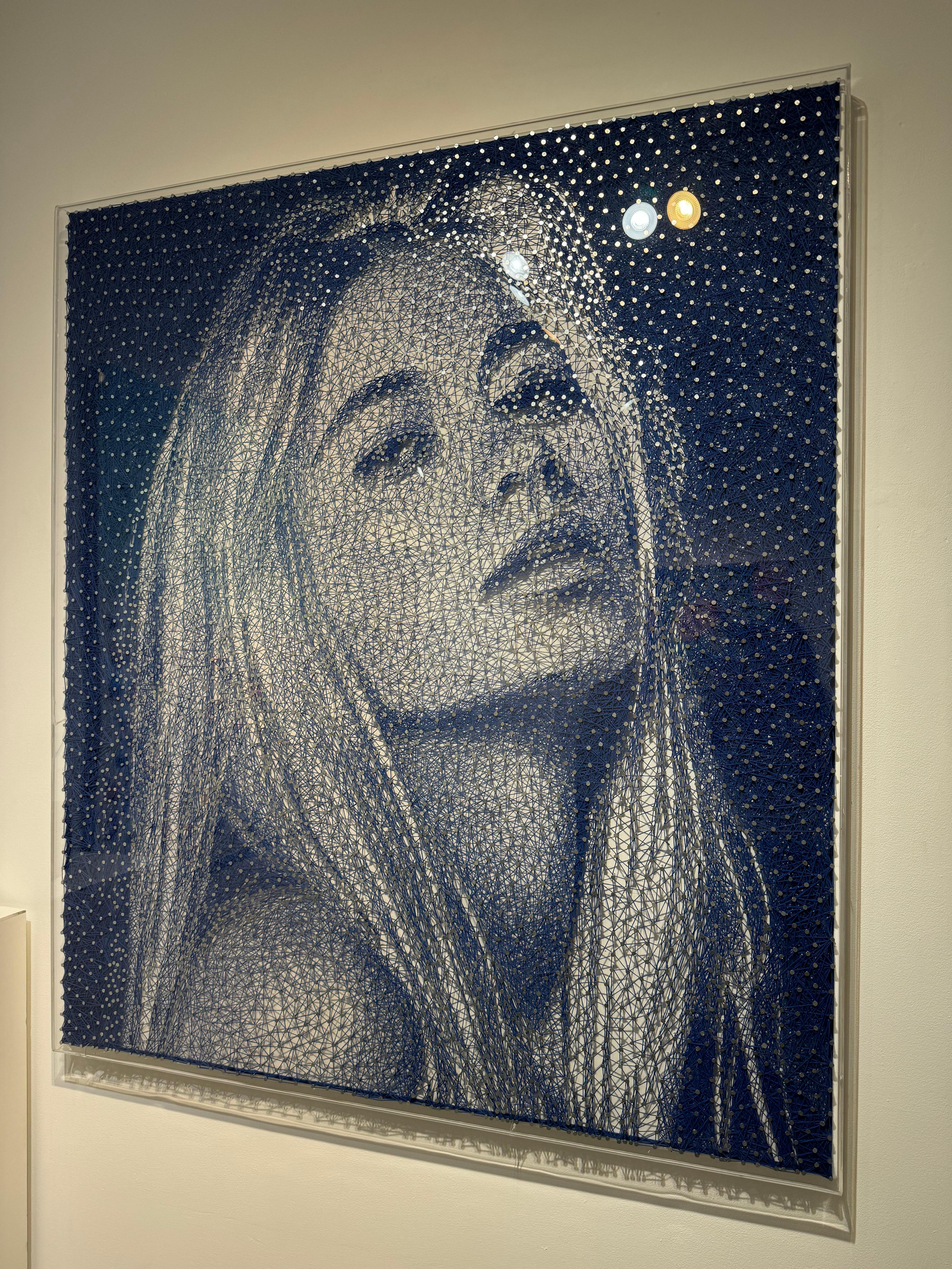 Pointbreak - Purple Portrait Painting by Nemo Jantzen