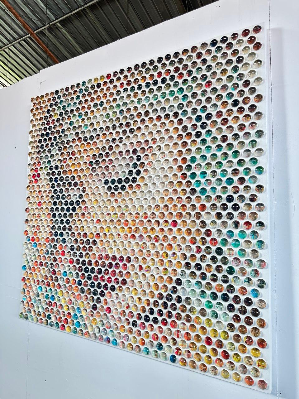 Portrait pointilliste de Nemo Jantzen en vente 12