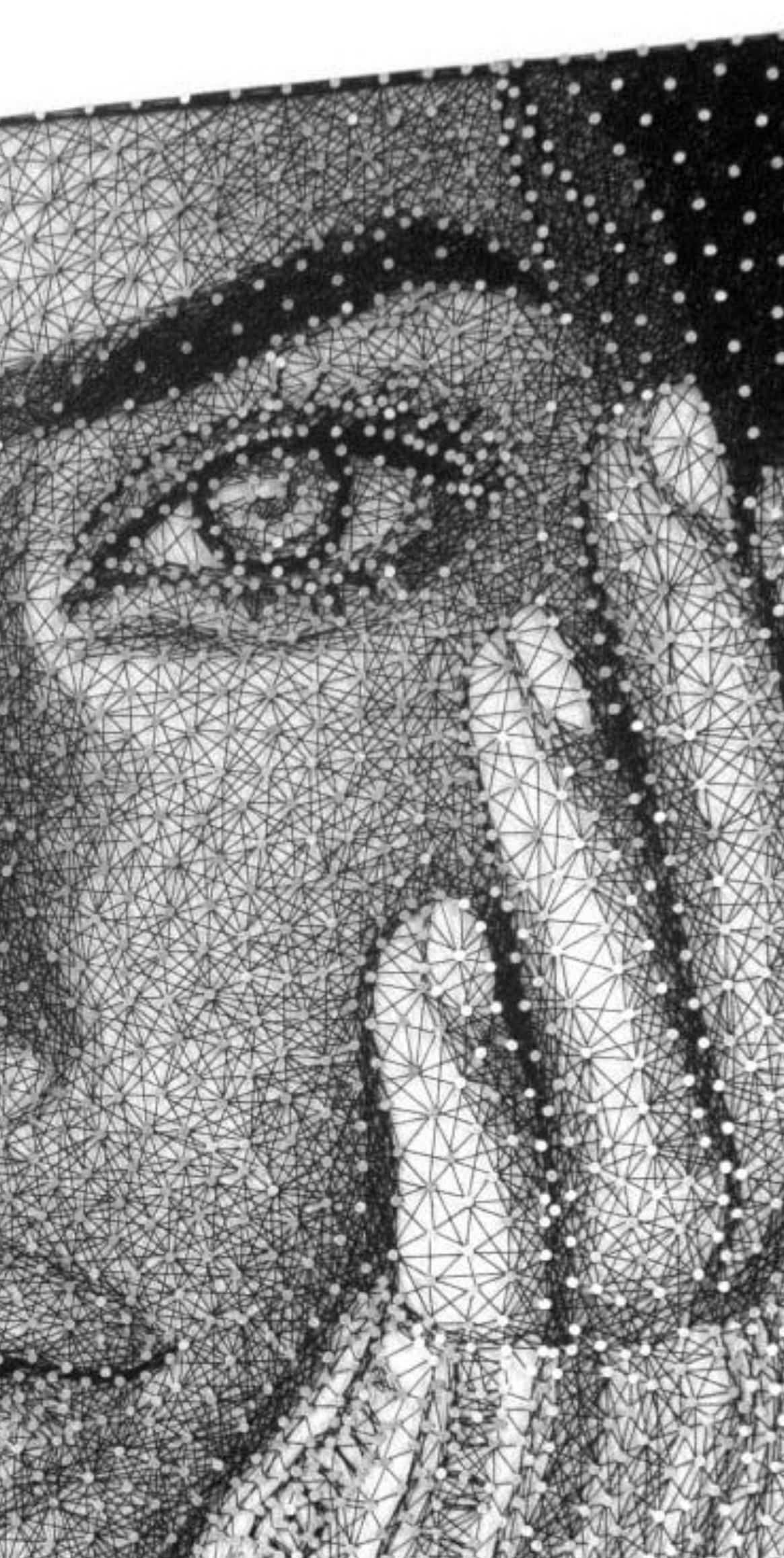 Winter- Contemporary Moody B&W String Portrait by Nemo Jantzen For Sale 5