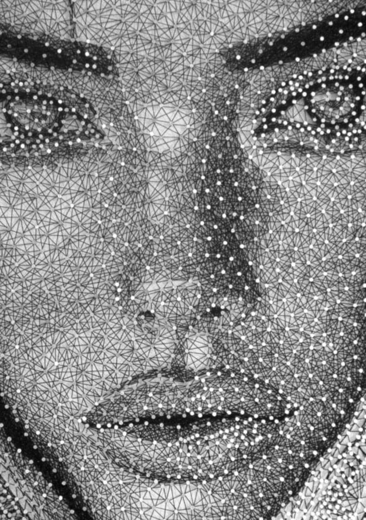 Winter- Contemporary Moody B&W String Portrait by Nemo Jantzen For Sale 6