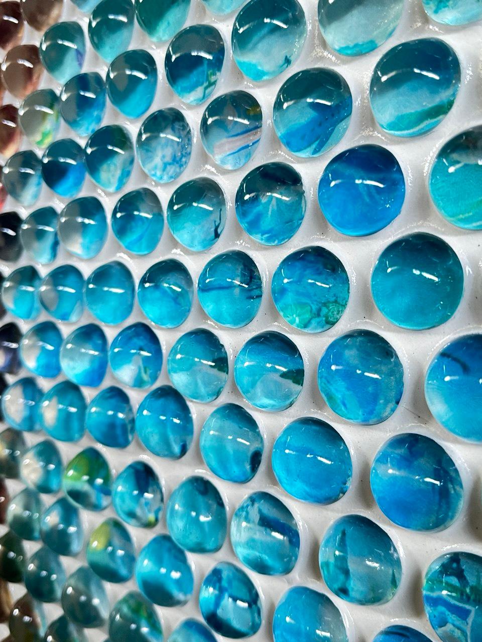 Iconico ritratto pop art blu costiero Paradise di Nemo Jantzen in vendita 18