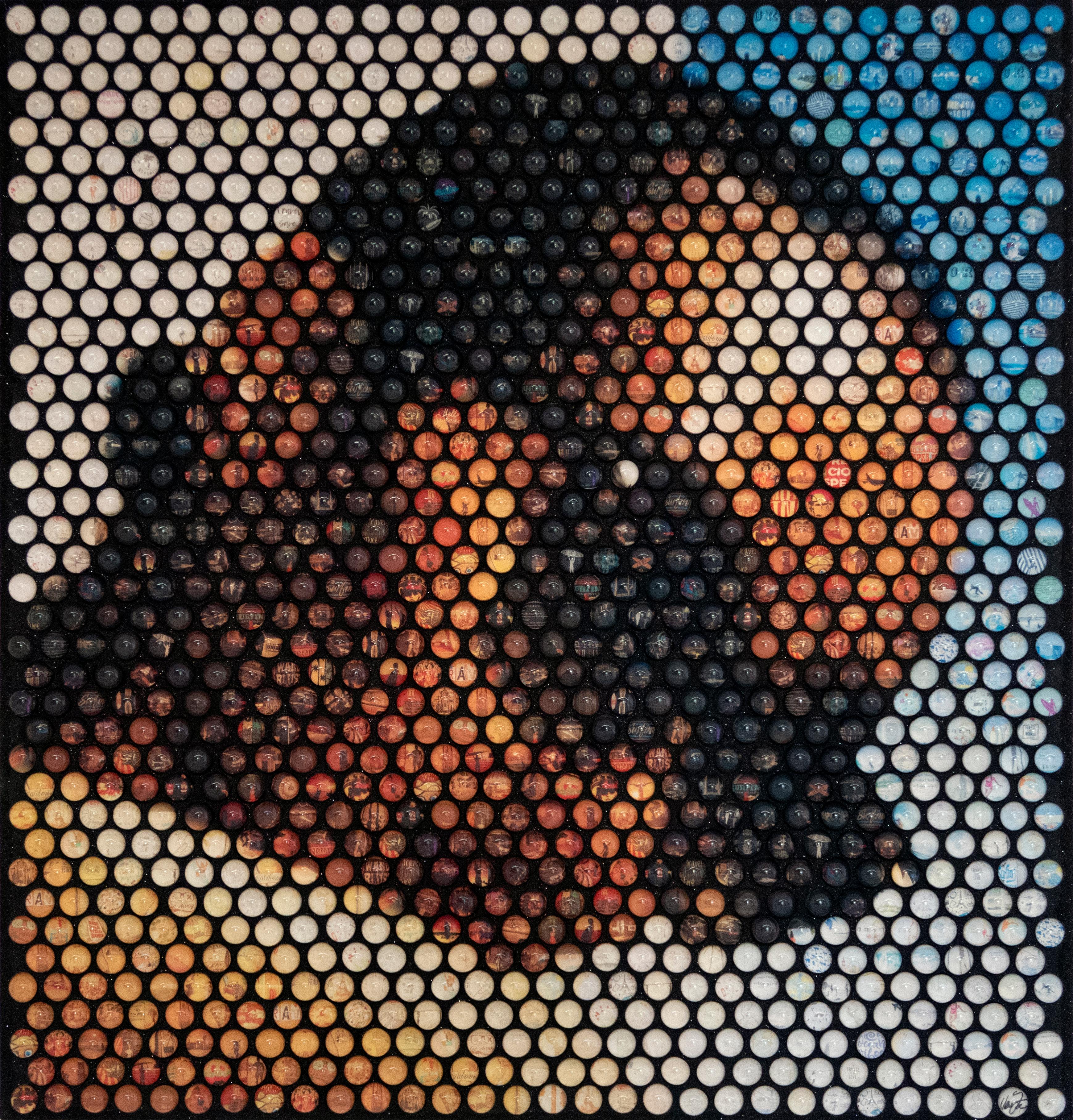 Portrait Painting de Nemo Jantzen - Crema Negro