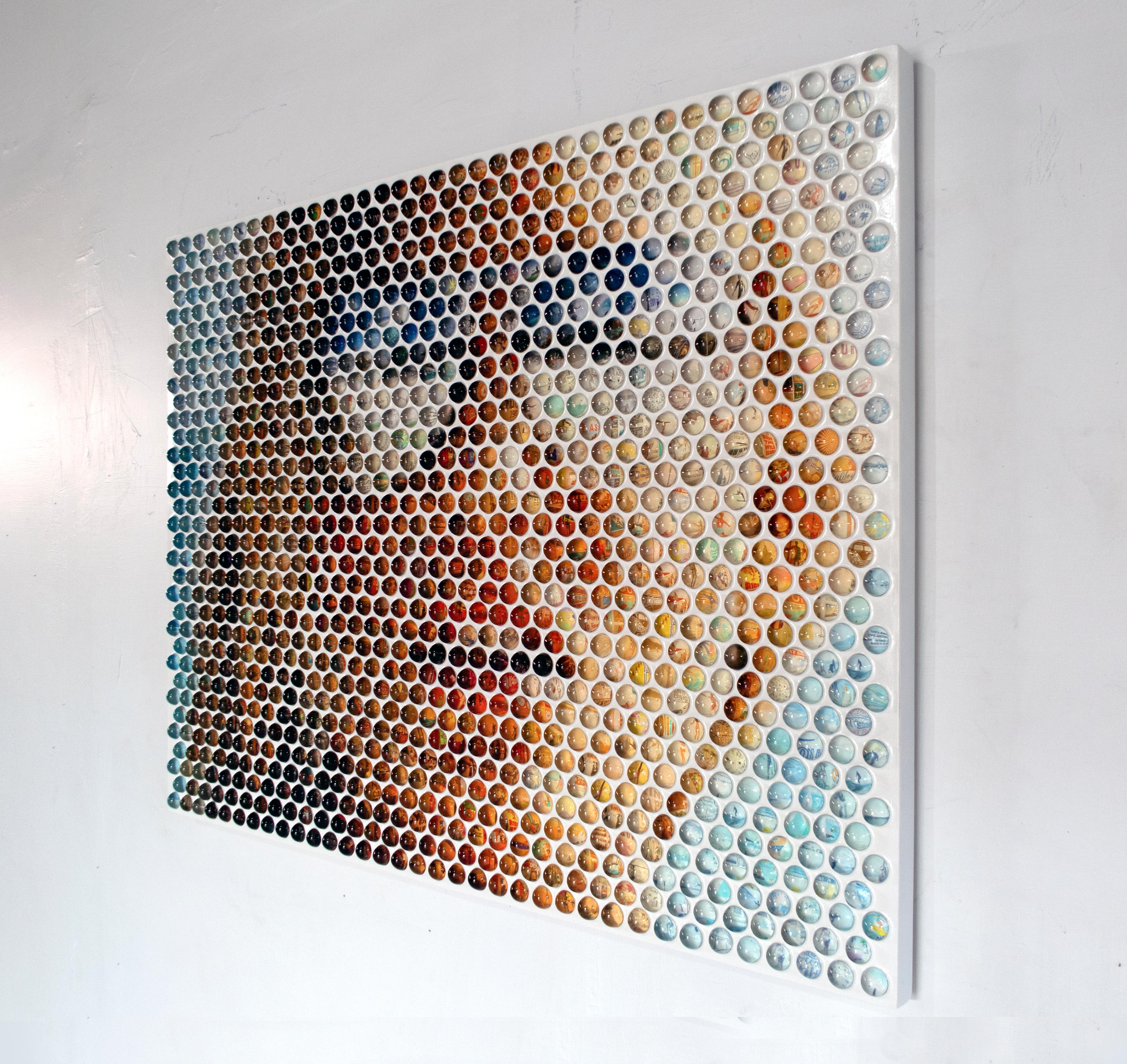 Vibrazioni dell'oceano - Portrait Painting Beige di Nemo Jantzen