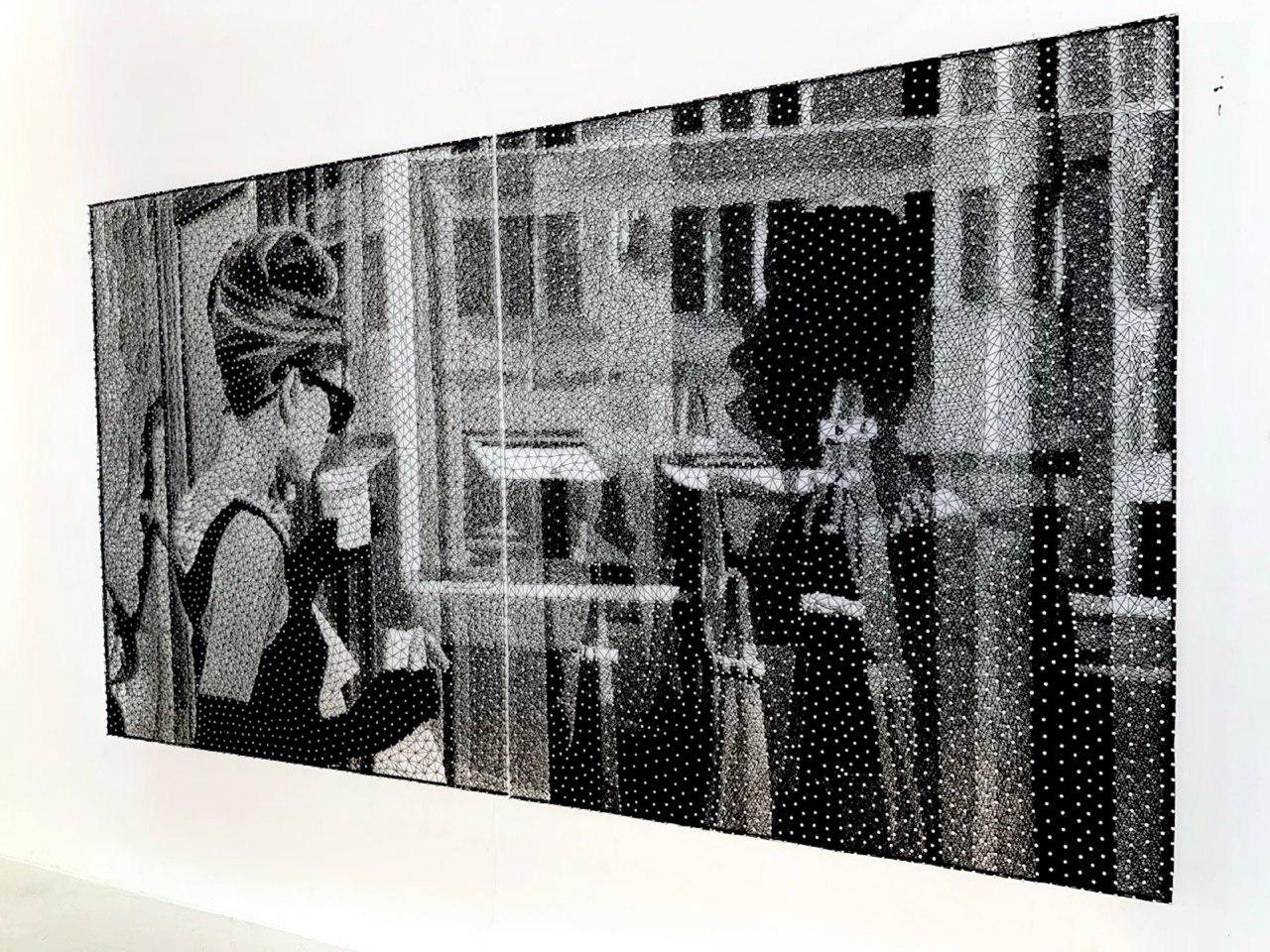 Arte icónico en cuerda a gran escala de NY por Nemo Jantzen- Tiffany's III en venta 2
