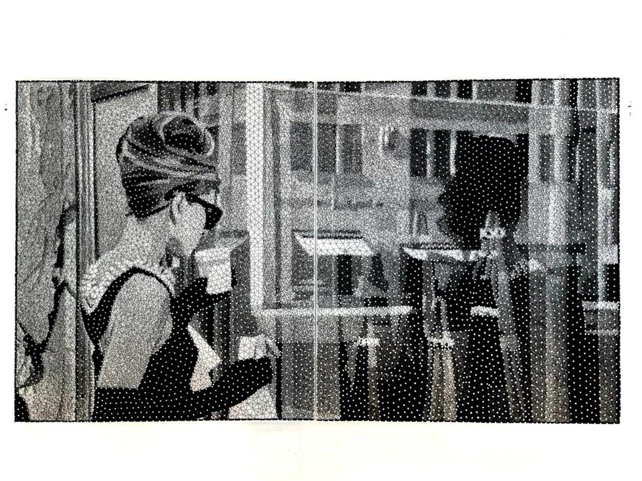 Arte icónico en cuerda a gran escala de NY por Nemo Jantzen- Tiffany's III en venta 3