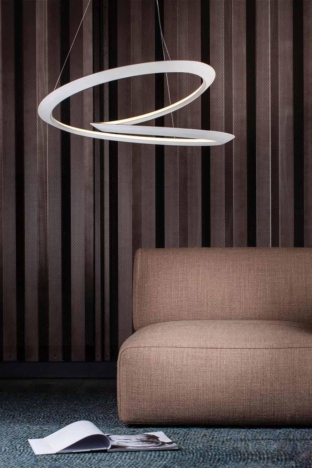 Italiano Nemo Kepler Minor Up LED 2700K Illuminazione a sospensione in bianco di Arihiro Miyake in vendita