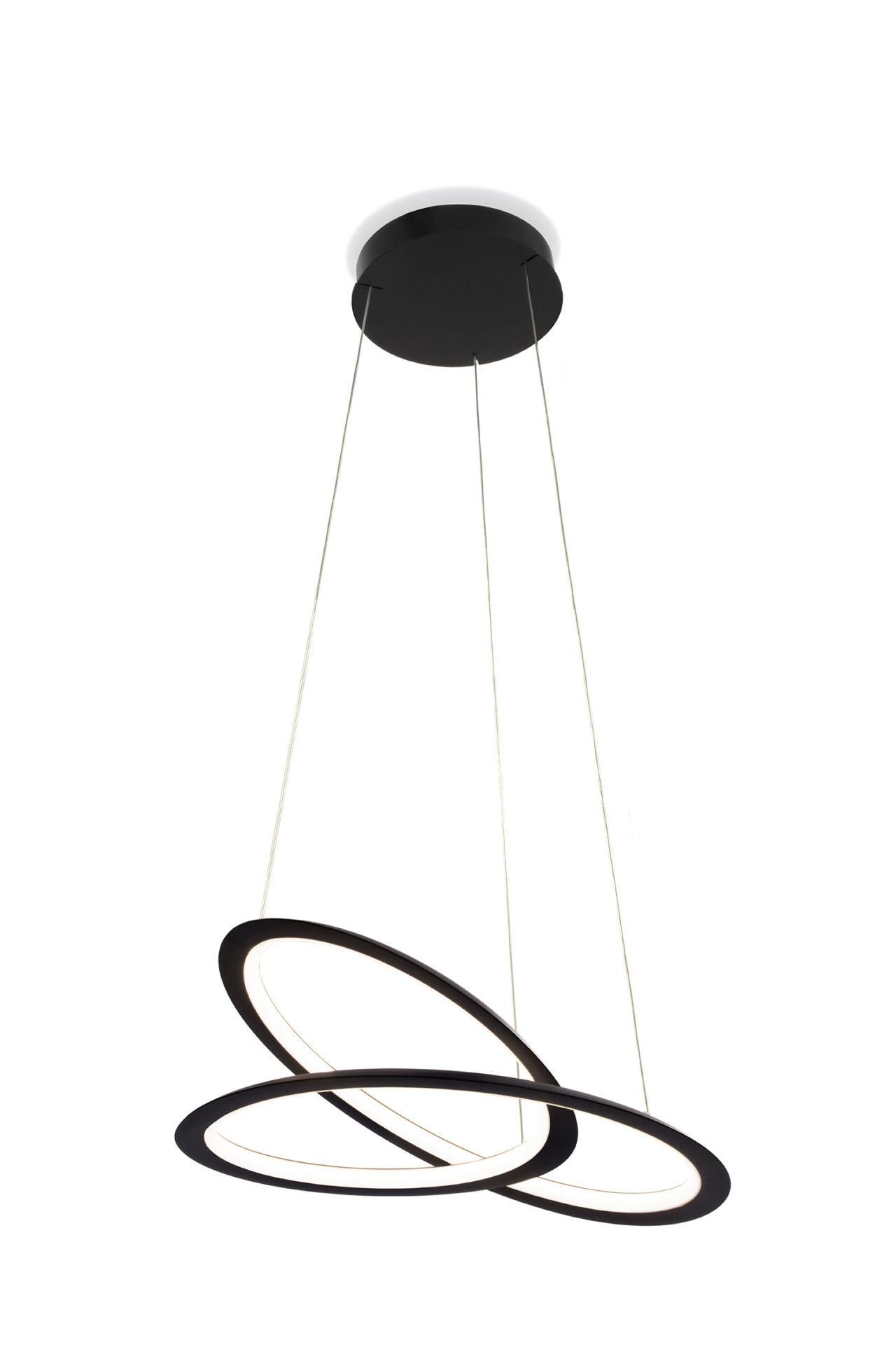 Italiano Nemo Kepler Petite LED 2700K a sospensione in nero di Arihiro Miyake in vendita
