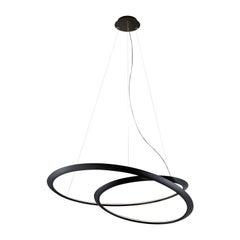 Nemo Kepler Up LED 3500K a sospensione in nero di Arihiro Miyake