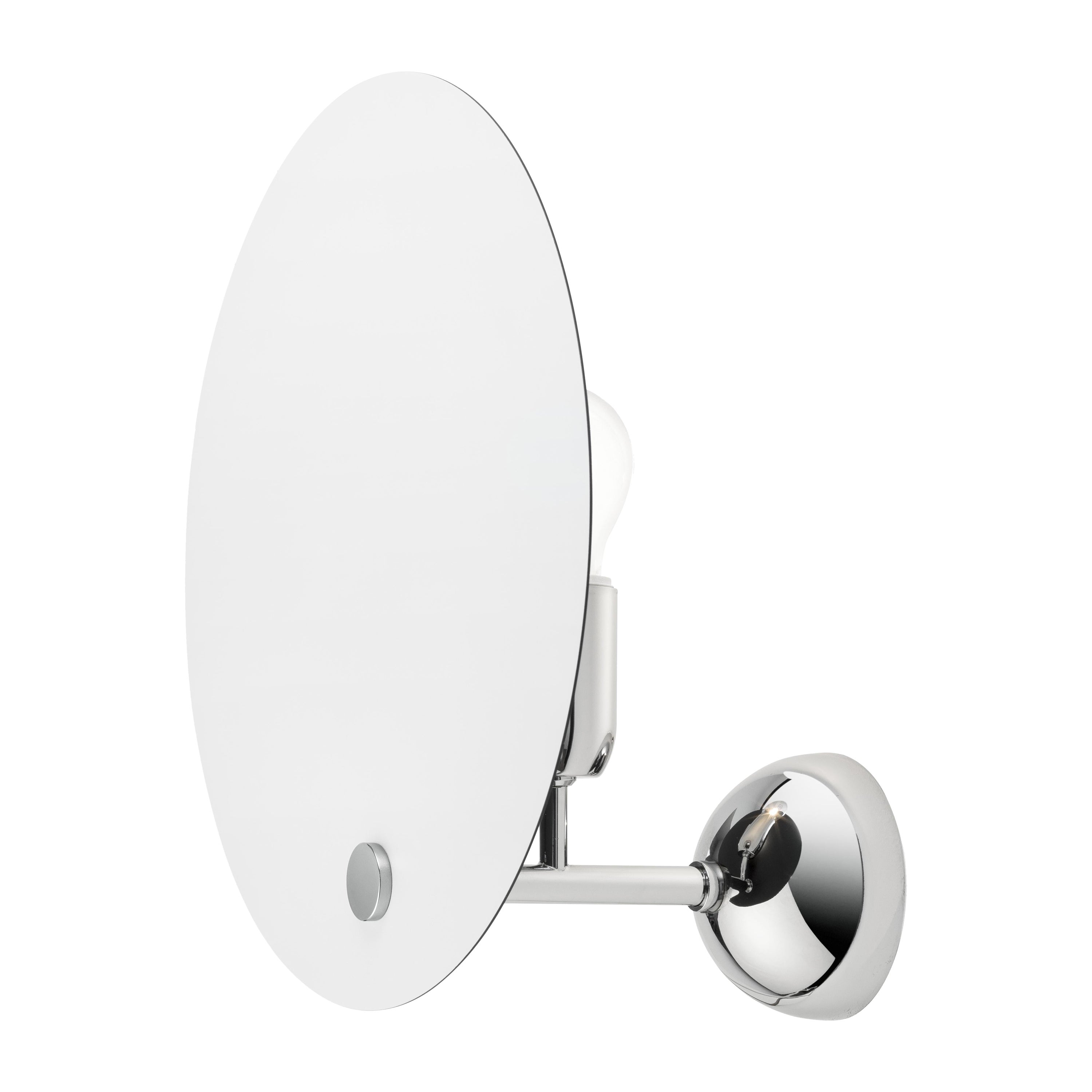 Lámpara de pared Nemo Kuta en cromo/blanco-negro by Vico Magistretti en venta