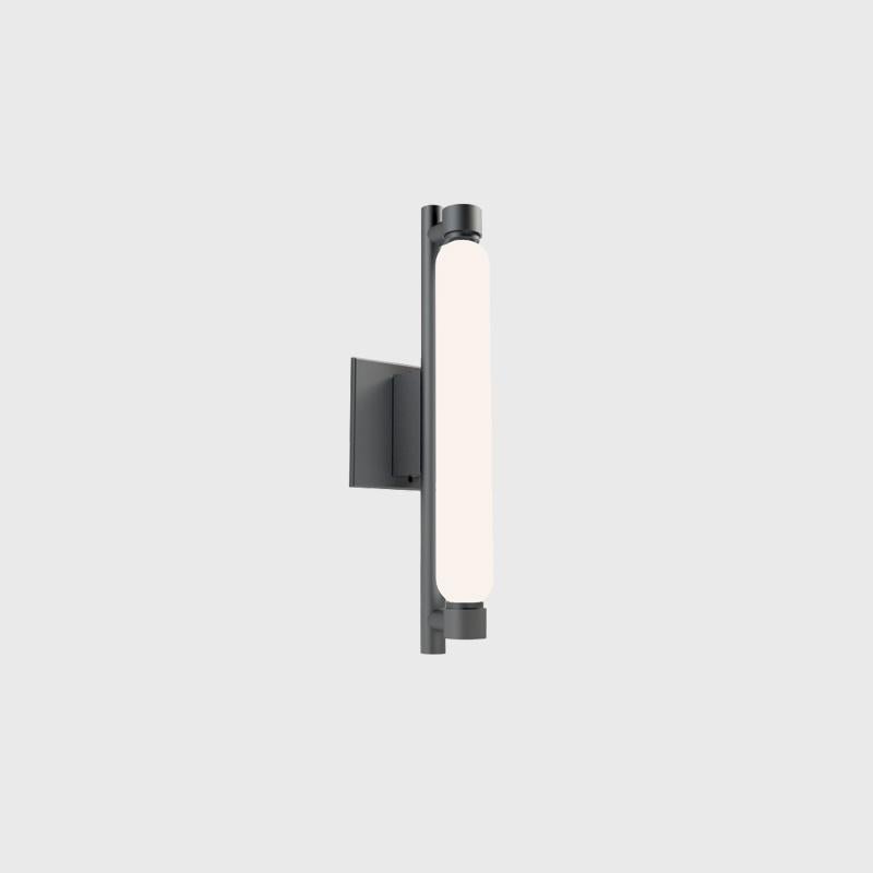 Lámpara de pared de exterior NEMO 'La Roche' de metal negro Italiano en venta