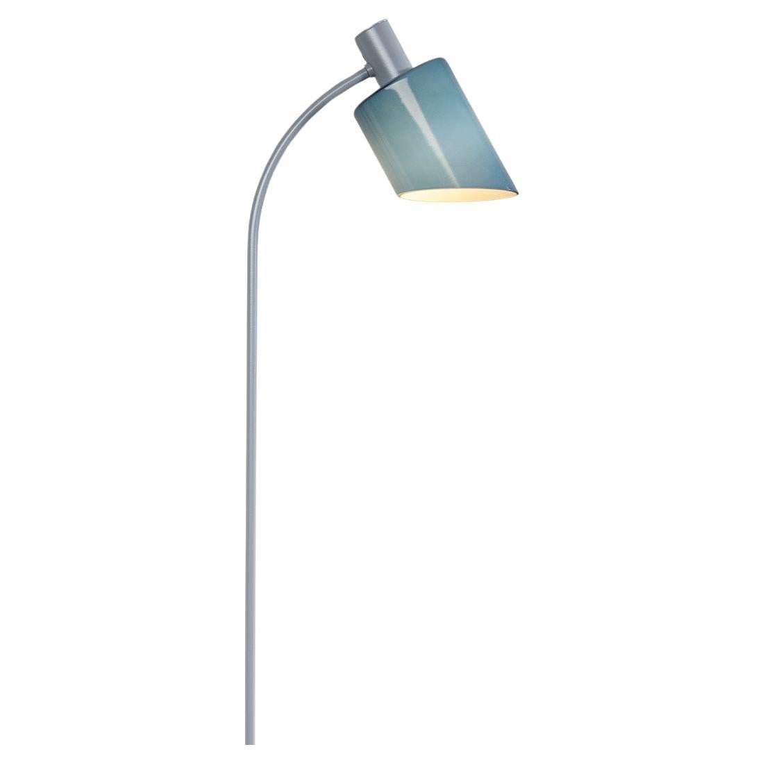 Nemo Lampe de Bureau Lese-Stehleuchte E14 in Blau-Grau von Charlotte Perriand