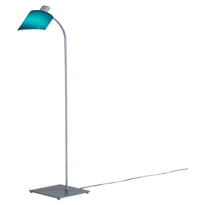 Nemo Lampe de Bureau Lese-Stehleuchte E14 in Blau Mare von Charlotte Perriand