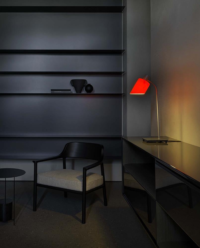 Nemo Lampe de Bureau Tischleuchte E14 in Blau Grau von Charlotte Perriand (21. Jahrhundert und zeitgenössisch) im Angebot