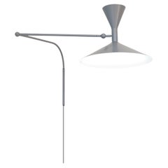 Nemo Lampe de Marseille Wandleuchte E26 in Mattgrau von Le Corbusier