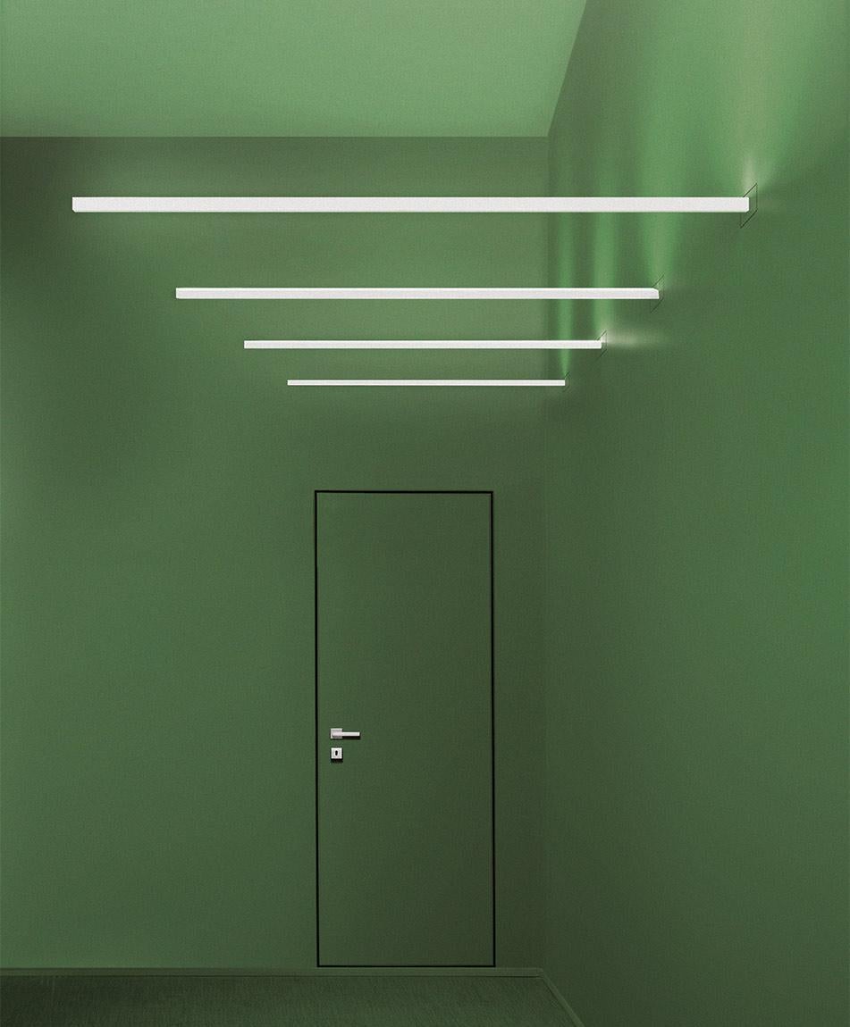 Nemo Linescapes freitragend - weiß - LED 3000K Wandleuchte in Aluminium Weiß (21. Jahrhundert und zeitgenössisch) im Angebot