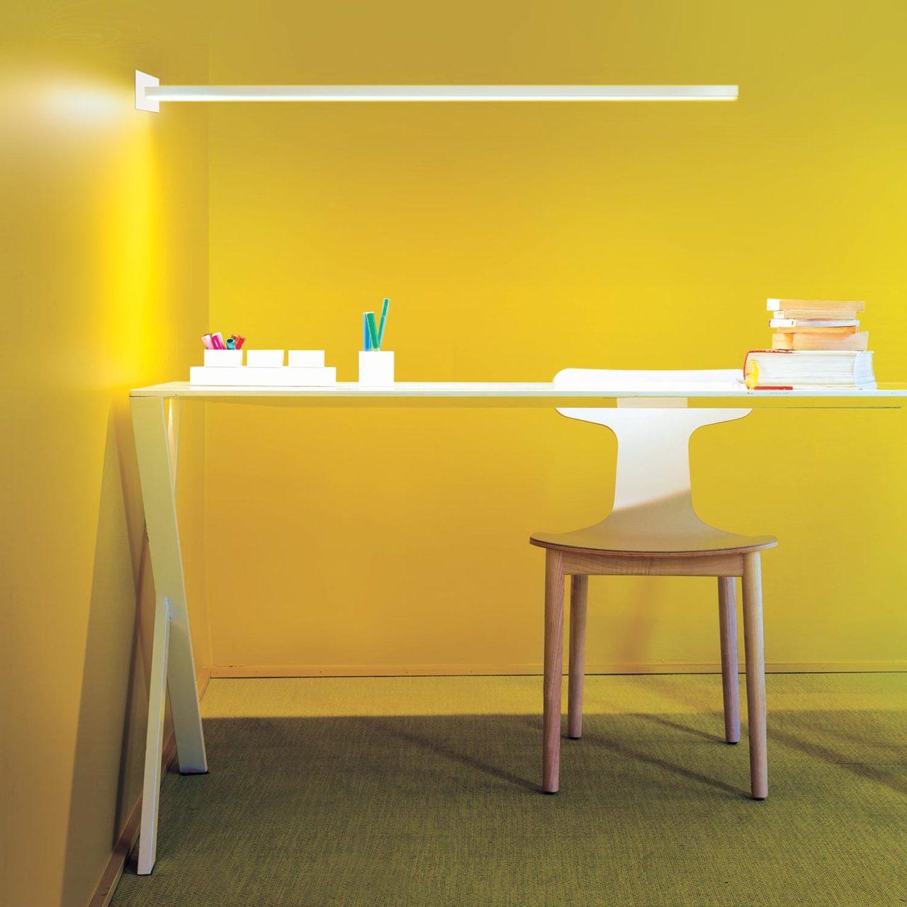 Nemo Linescapes freitragend - weiß - LED 3000K Wandleuchte in Aluminium Weiß im Angebot 1