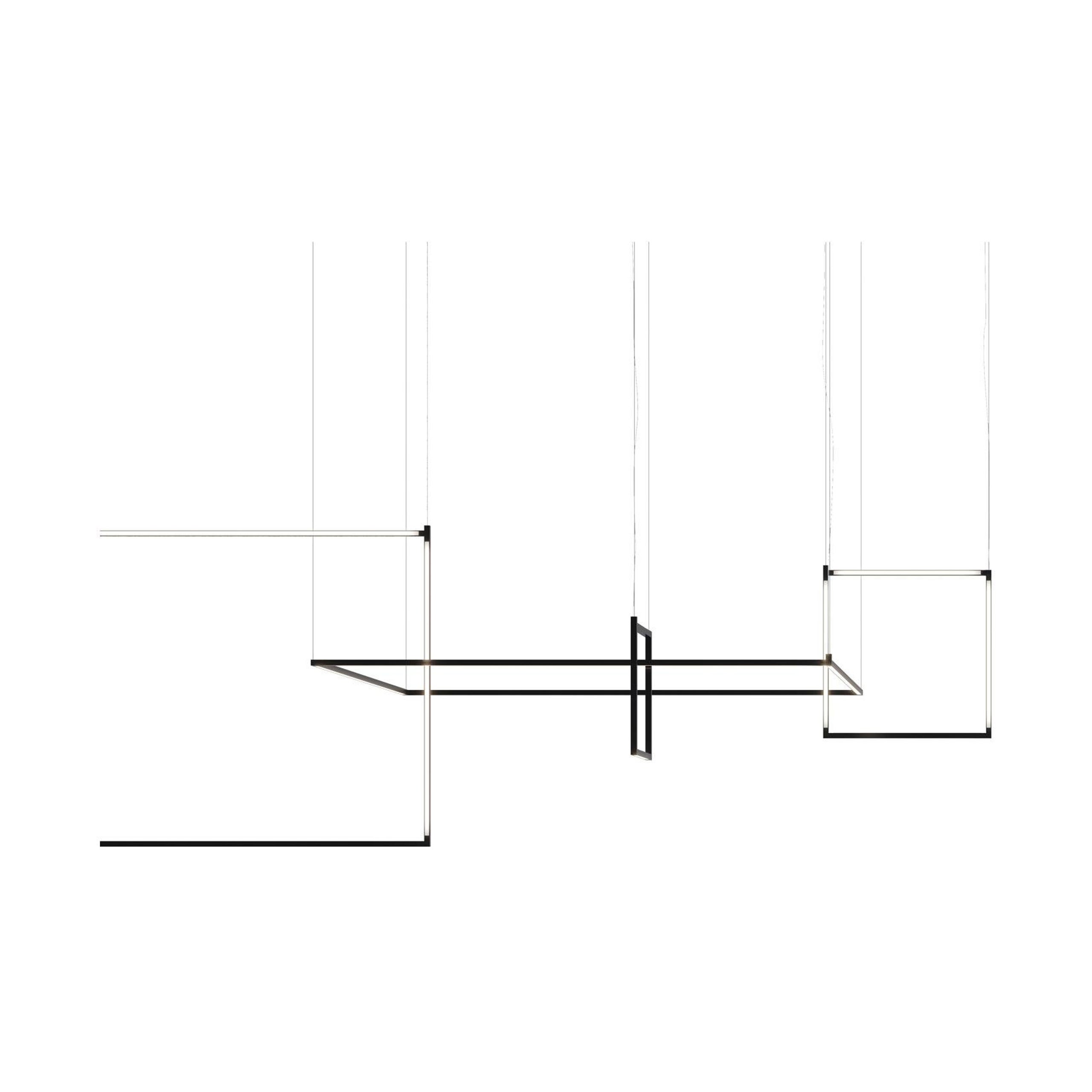 Nemo Linescapes Escritorio Matriz Colgante 114*114cm Horizontal 80W Negro 3000K