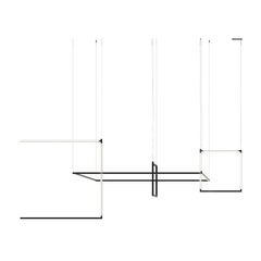 Nemo Linescapes Luz Colgante Matriz de Escritorio 114*44cm Vertical 52W Negro 3000K