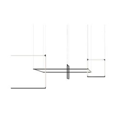 Nemo Linescapes Luz Colgante Matriz de Escritorio 114*64cm Horizontal 60W Negro 2700K