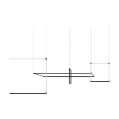 Nemo Linescapes Lámpara Colgante Matriz de Escritorio 114*64cm Horizontal 60W Negra 3000K