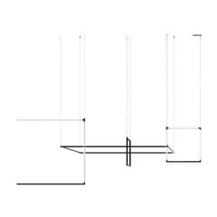 Nemo Linescapes Desk Matrix Pendelleuchte 178*114cm Vertikal 106W Schwarz 2700K