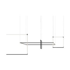 Nemo Linescapes Desk Matrix Pendelleuchte 178*178cm Horizontal 132W Schwarz 3000K