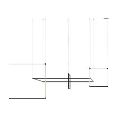 Nemo Linescapes Escritorio Matriz Colgante Luz 178*178cm Vertical 132W Negro 3000K