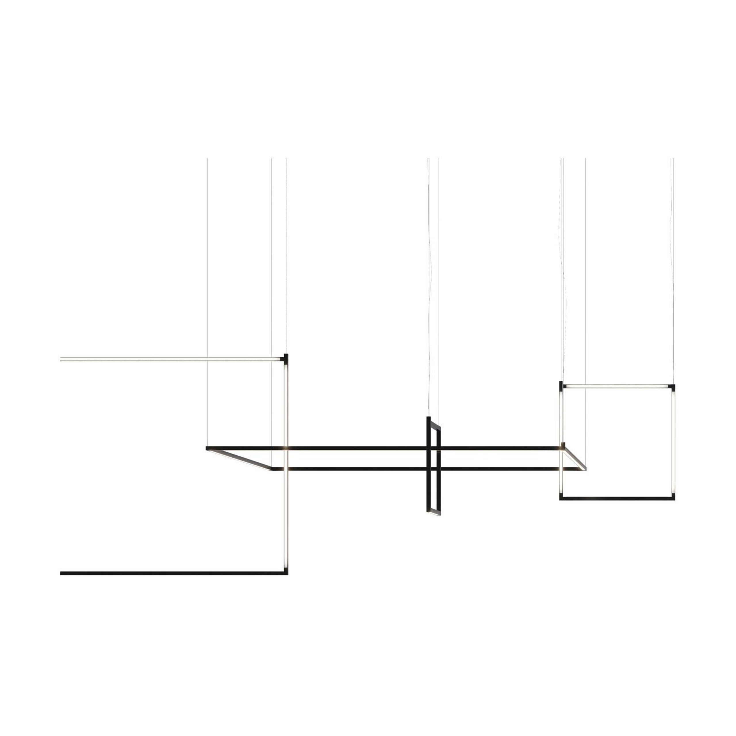 Nemo Linescapes Escritorio Matriz Luz Colgante 178*44cm Horizontal 78W Negro 3000K en venta
