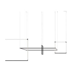 Nemo Linescapes Escritorio Matriz Luz Colgante 178*44cm Vertical 78W Negro 2700K