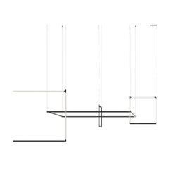 Nemo Linescapes Desk Matrix Pendelleuchte 178*44cm Vertikal 78W Schwarz 3000K