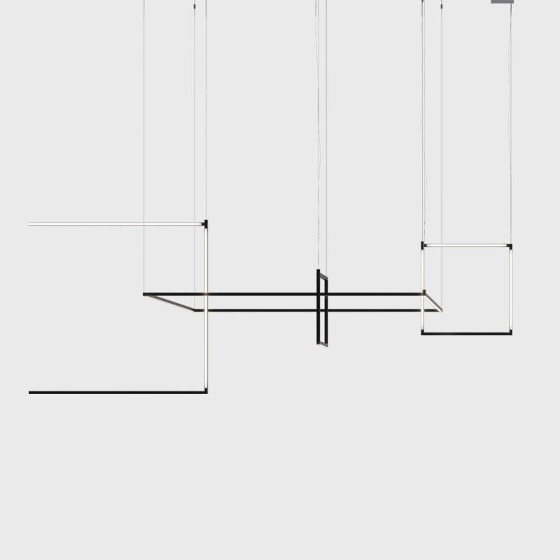 Nemo Linescapes Escritorio Matriz Luz Colgante 178*64cm Horizontal 86W Negro 3000K Italiano en venta