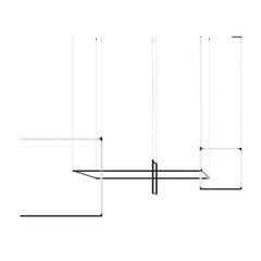 Nemo Linescapes Escritorio Matriz Colgante Luz 178*64cm Vertical 86W Negro 2700K