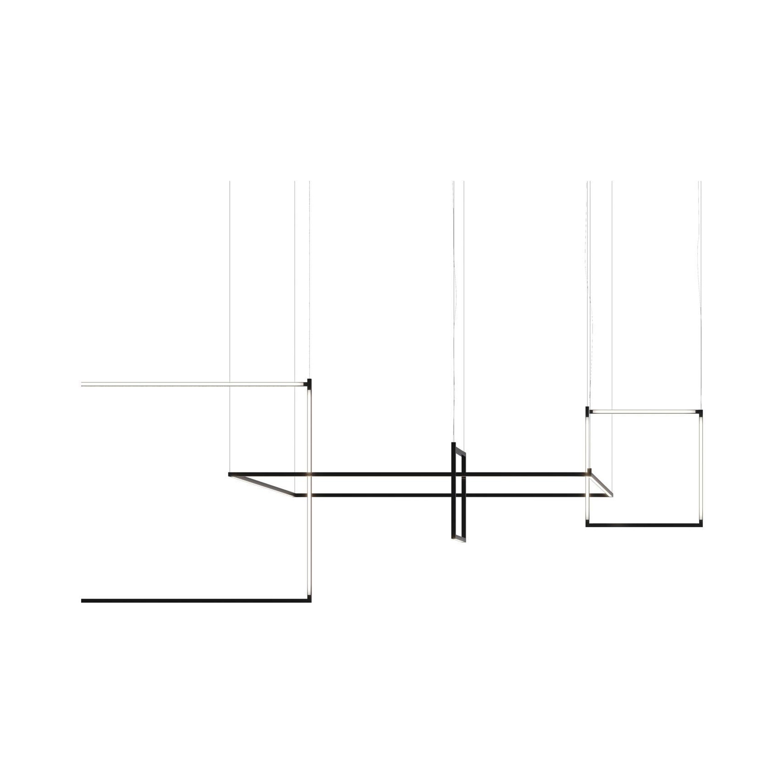 Nemo Linescapes Escritorio Matriz Colgante 64*44cm Horizontal 32W Negro 2700K