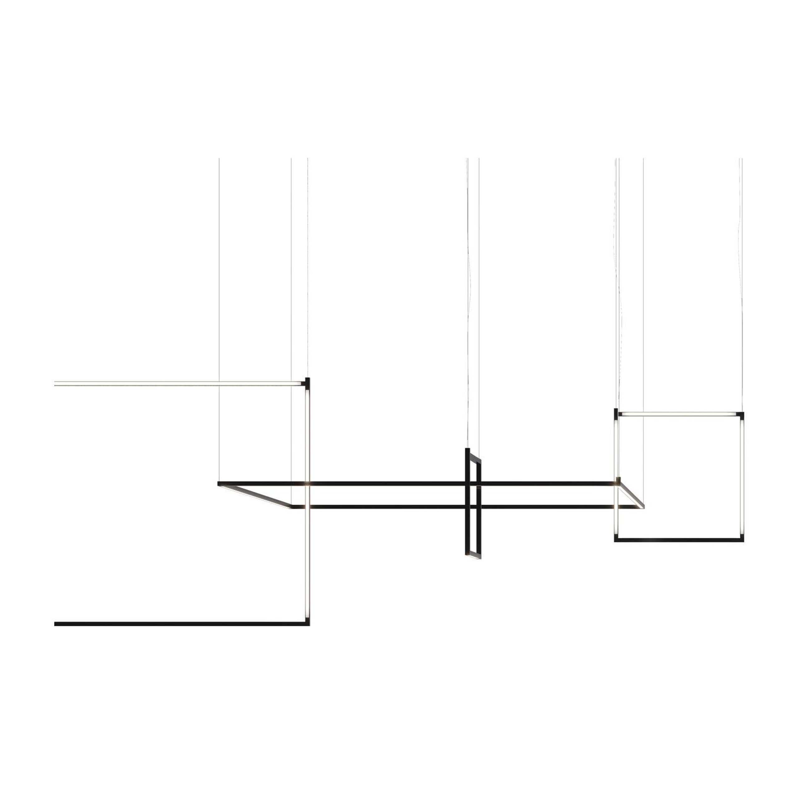 Nemo Linescapes Lámpara Colgante Matriz de Escritorio 64*44cm Horizontal 32W Negra 3000K