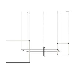 Nemo Linescapes Desk Matrix Pendelleuchte 64*44cm Vertikal 32W Schwarz 2700K