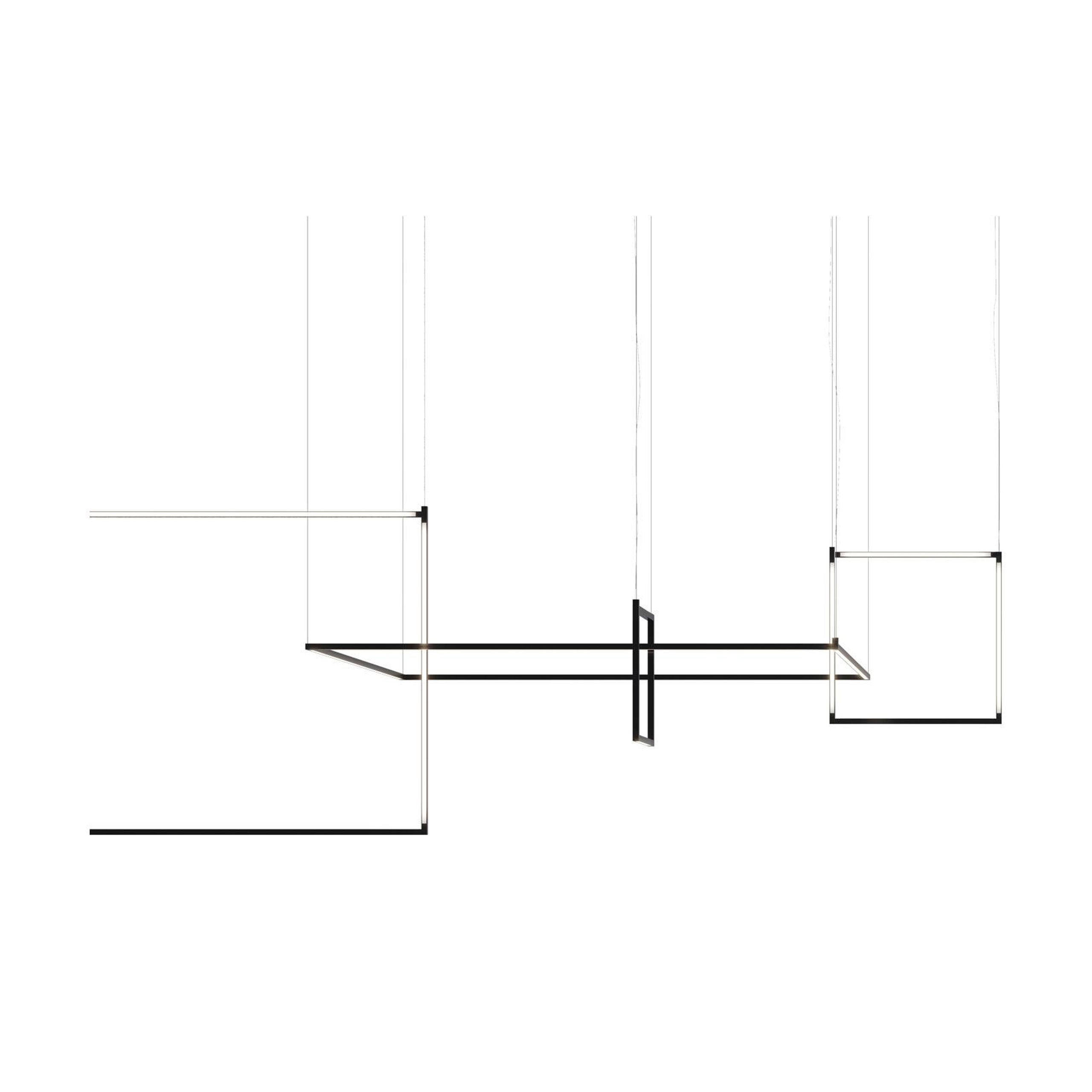 Nemo Linescapes Escritorio Matriz Colgante 64*64cm Horizontal 40W Negro 3000K