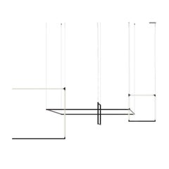 Nemo Linescapes Escritorio Matriz Luz Colgante 64*64cm Vertical 40W Negro 3000K