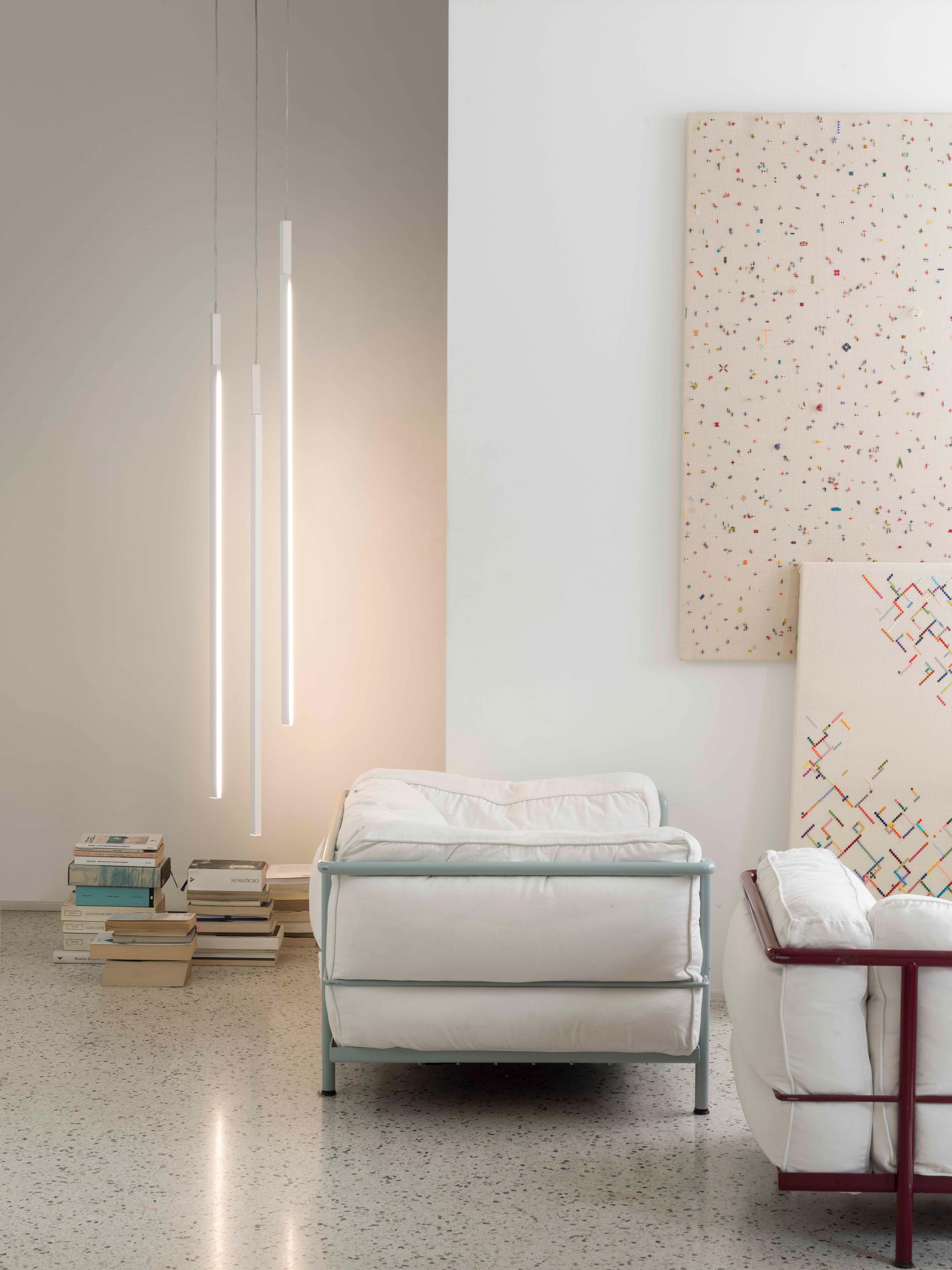 Alluminio Nemo Linescapes verticale a incasso - bianco - LED 2700K Illuminazione a sospensione Bianco in vendita