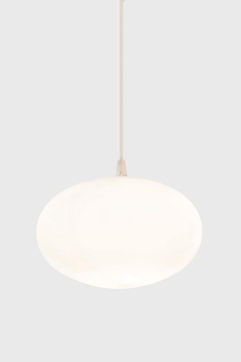 Nemo Maga Pendelleuchte aus Glas Weiß Chrom (Italienisch) im Angebot