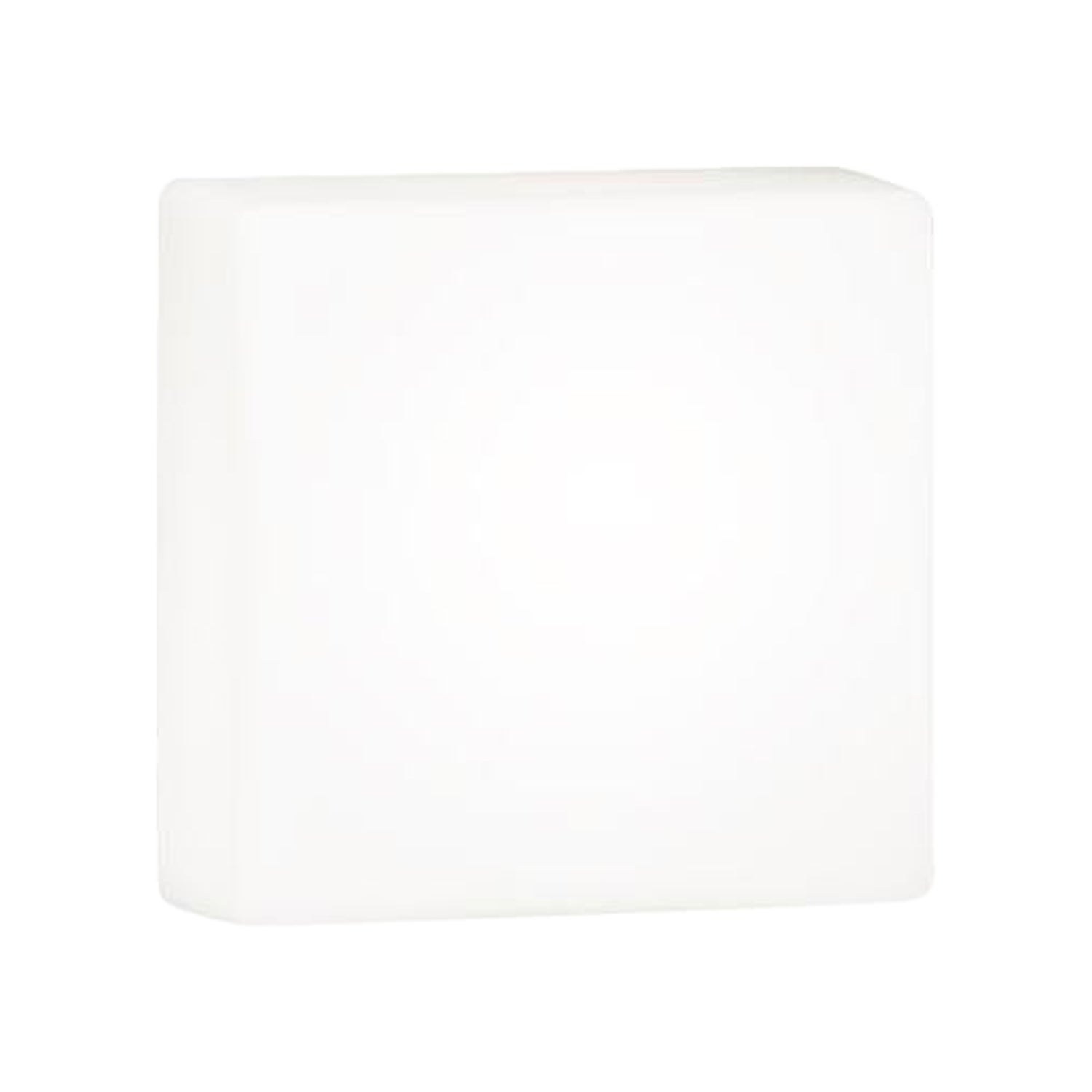 Plafón Nemo Matrix 8,5" de Cristal y Metal Blanco