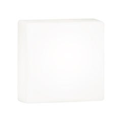 Plafón Nemo Matrix 8,5" de Cristal y Metal Blanco
