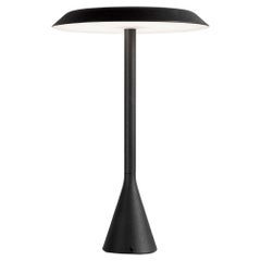 Nemo Panama Mini Battery LED 2700K Lampada da Tavolo 120V, 3W in Nero Carbone Euga Design