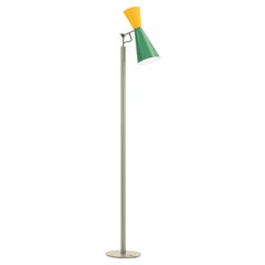 Nemo Parliament E26 Floor Lamp in Yellow/Green by Le Corbusier