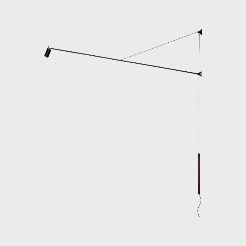 NEMO SWAN Wandleuchte in mattem Schwarz (Italienisch) im Angebot