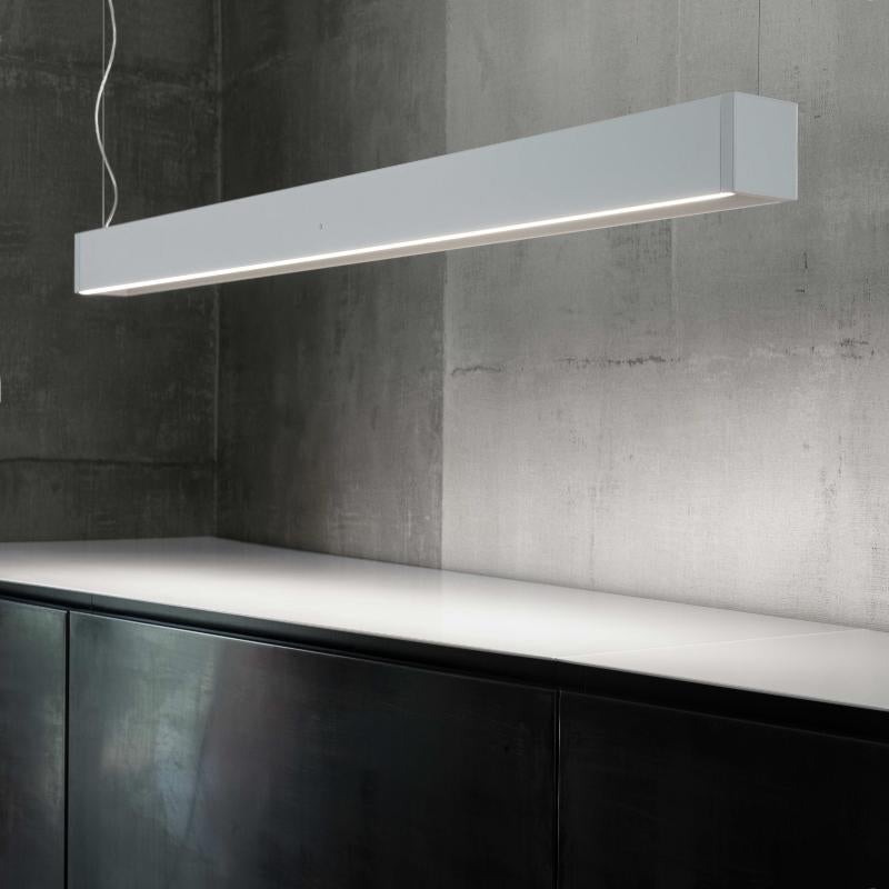 NEMO Tru Horizontale Up/Down Pendelleuchte - Weiß, LED 3000K (21. Jahrhundert und zeitgenössisch) im Angebot