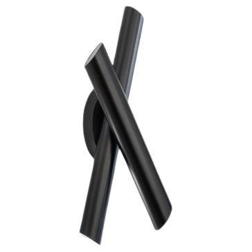 NEMO Tubes 2 Wandleuchte - Schwarz/Schwarz - LED 2700K - Aluminium